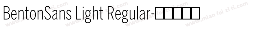 BentonSans Light Regular字体转换